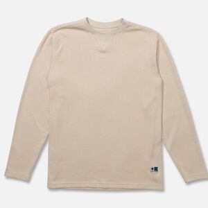 Salty Crew Cast Off Long Sleeve Thermal Shirt | Natural | Size M | NWT
